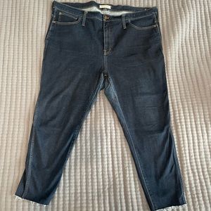 Madewell Roadtripper Jeggings Size 36 (20W / 22W) Dark Wash Stretchy